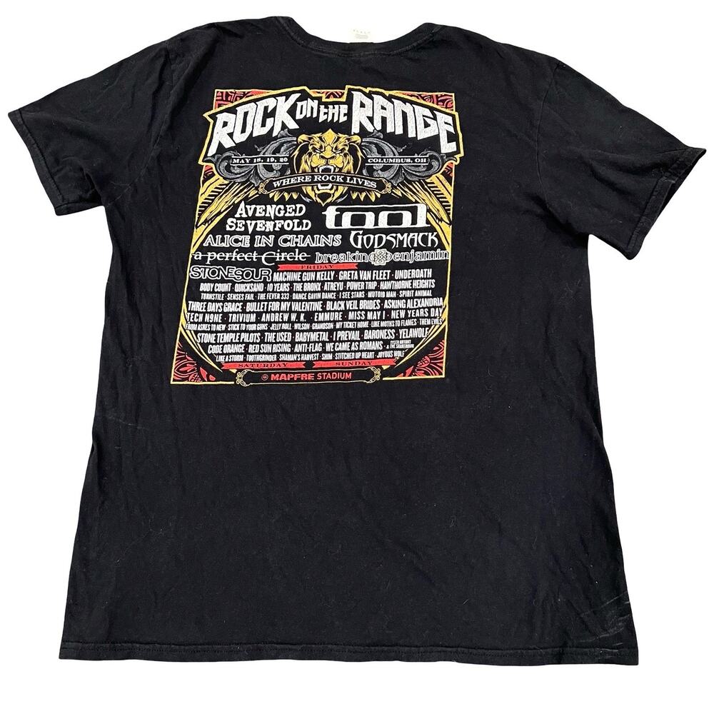 Rock On The Range 2018 Concert Shirt L Tool A7X Alice In Chains Godsmack Greta V